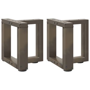 vidaXL Noge za klub stolić T-oblika 2 kom Crne 30x25x(30-31) cm Čelik
