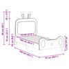 vidaXL Okvir kreveta za malu djecu s naslonom Ružičasta 70 x 140 cm PU
