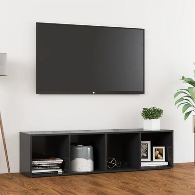 vidaXL TV ormarić sivi 142,5 x 35 x 36,5 cm od konstruiranog drva