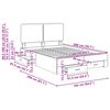 vidaXL Krevetna konstrukcija Bijelo 160 x 200 cm Konstruirano drvo