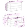 vidaXL Kava Stol Umjetnički hrast 85 x 50 x 50 cm Konstruirano drvo
