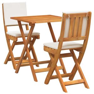 vidaXL Bistro set 3 kom. Prirodna nafta Čvrsto drvo akacije