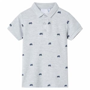 Dječja polo majica siva pro&scaron;arana 92