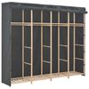 vidaXL Ormar od tkanine sivi 200 x 40 x 170 cm