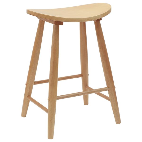 vidaXL Trpezarijske stolice 2 pcs Prirodna 46 x 37 x 63 cm