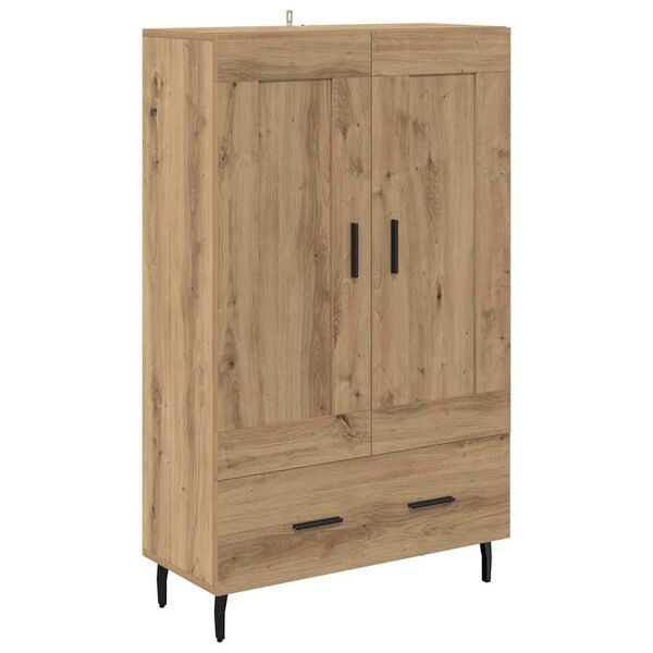 vidaXL Highboard Umjetnički hrast 69,5 x 31 x 115 cm Konstruirano drvo