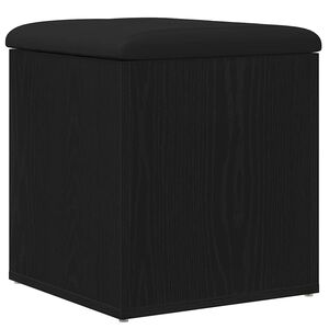 vidaXL Klupa za pohranu Crni hrast 42 x 42 x 45 cm Konstruirano drvo