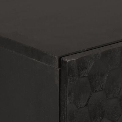 vidaXL Visoka komoda crna 60 x 33 x 100 cm od masivnog drva manga