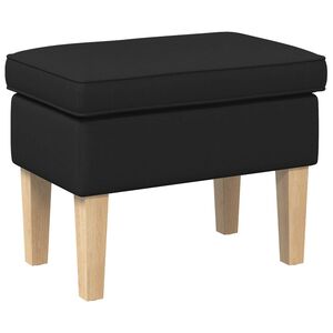 vidaXL Stolica za noge Crna 55 x 35 x 41 cm Tkanina
