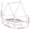 vidaXL Okvir za dječji krevet s ladicama 80x160 cm od masivne borovine