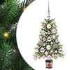 vidaXL Božićno drvce s 150 LED svjetlima s stalakom Zelena 65 cm PE