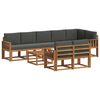 vidaXL Set vanjskih sofa 9 kom. Prirodna i antracit