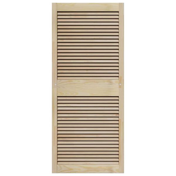 vidaXL Ormarna vrata Prirodna 140.5 x 2.1 x 49.5 cm Masivna borovina