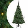 vidaXL Umjetno božićno drvce Zelena 180 cm PVC i Čelik i Plastika