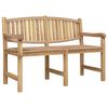 vidaXL Vrtna klupa 149,5 x 60 x 90 cm od masivne tikovine