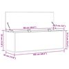 vidaXL Kutija za spremanje s pohranom Staro drvo 102 x 35 x 35 cm