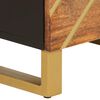 vidaXL Visoka komoda smeđe-crna 40x33,5x110 cm od masivnog drva manga