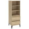 vidaXL Visoka komoda hrasta sonome 40x36x110 cm od konstruiranog drva