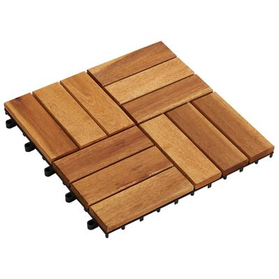 20-dijelni set podnih pločica 30 x 30 cm od drva bagrema