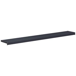vidaXL Prozorska klupčica Antracit s drvenim uzorkom 140 x 25 x 4,5 cm