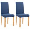 vidaXL Blagovaonske stolice od tkanine 2 kom plave