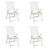 vidaXL Jastuci za vrtne stolice 4 kom krem 50x50x4 cm tkanina Oxford