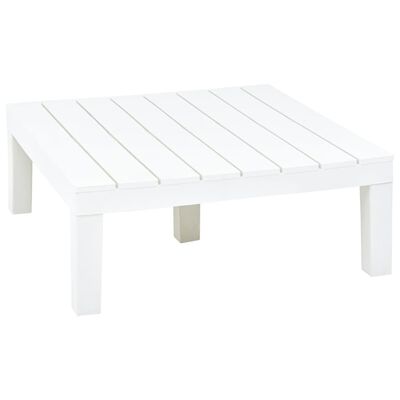 vidaXL Vrtni stol bijeli 78 x 78 x 31 cm plastični