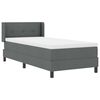 vidaXL Boxspring krevet s madracem s madracem Tamno siva 80 x 200 cm