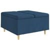 vidaXL Otoman s pohranom Plava 80 x 80 x 45 cm tkanina