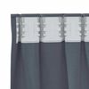 vidaXL Zavjese za blackout s prstenovima 2 pcs Antracit 260 x 140 cm