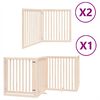 vidaXL Vrata za pse s vrata&scaron;cima 8 panela sklopiva 640 cm drvo topole