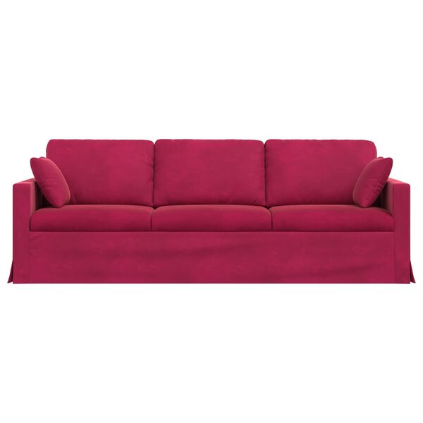 vidaXL Sofa Vinska crvena 228 x 78 x 80 cm Bar&scaron;un