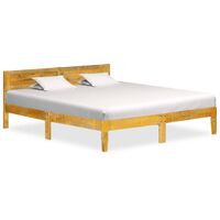 vidaXL Okvir za krevet od masivnog drva manga 180 cm