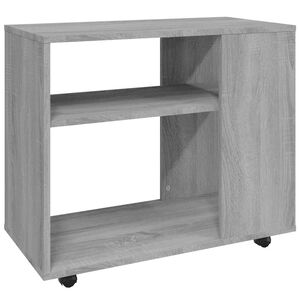 vidaXL Bočni stolić boja hrasta sonome 70x35x60,5 cm konstruirano drvo