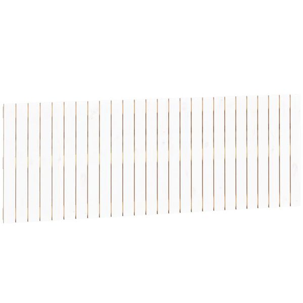 vidaXL Zidno uzglavlje bijelo 166x3x60 cm od masivne borovine