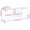 vidaXL Ormarić za ploče boja betona 121 x 38 x 48 cm konstruirano drvo