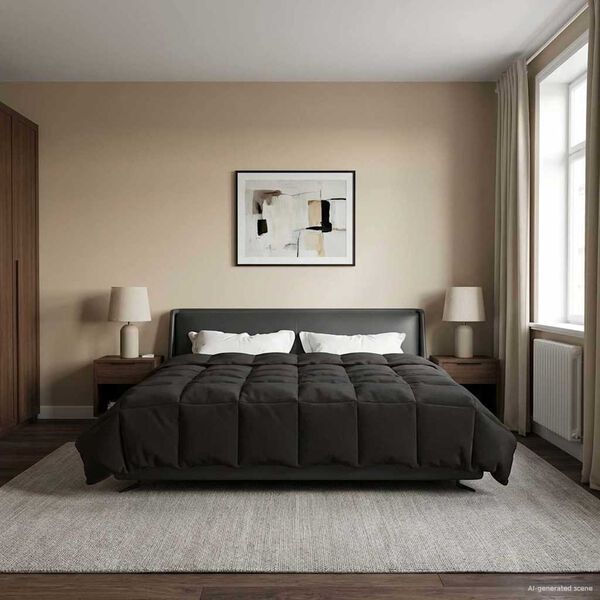 vidaXL Ljetni pokrivač &Scaron;onerisan Antracit 220 x 240 cm Mikrovlakna