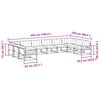 vidaXL Set vanjskih sofa s jastukom 10 pcs Prirodna i svijetlo siva