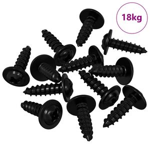 vidaXL Samoupravni čavao 16364 pcs Crna 3,5 x 12 mm Željezo