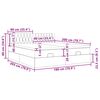vidaXL Okvir kreveta s madracima tamnozeleni 180x200cm bar&scaron;unasti