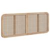 vidaXL Uzglavlje s uzglavljem Prirodna 140 x 55 x 3 cm Ratan