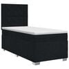 vidaXL Boxspring krevet s madracem Crna 100 x 200 cm Tkanina