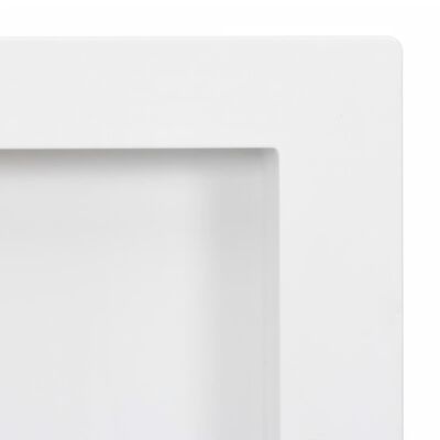 vidaXL Niša za tuš s 2 odjeljka bijela visokog sjaja 41 x 69 x 9 cm