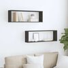 vidaXL Kockaste zidne police 2 kom sive 80x15x26,5cm konstruirano drvo