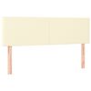 vidaXL Krevet box spring s madracem LED krem 140x190cm od umjetne kože