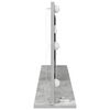 vidaXL Ogledalo za Toalet S LED lampica Betonski sivi 100 x 45 x 18 cm