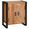 vidaXL Noćni ormar Smeđa 66 x 35 x 76 cm Masivno bagremovo drvo
