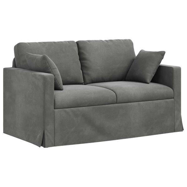 vidaXL Sofa Tamno siva 138 x 78 x 80 cm Bar&scaron;un