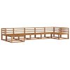 vidaXL Set vanjskih sofa 7 pcs Prirodna Čvrsto drvo akacije