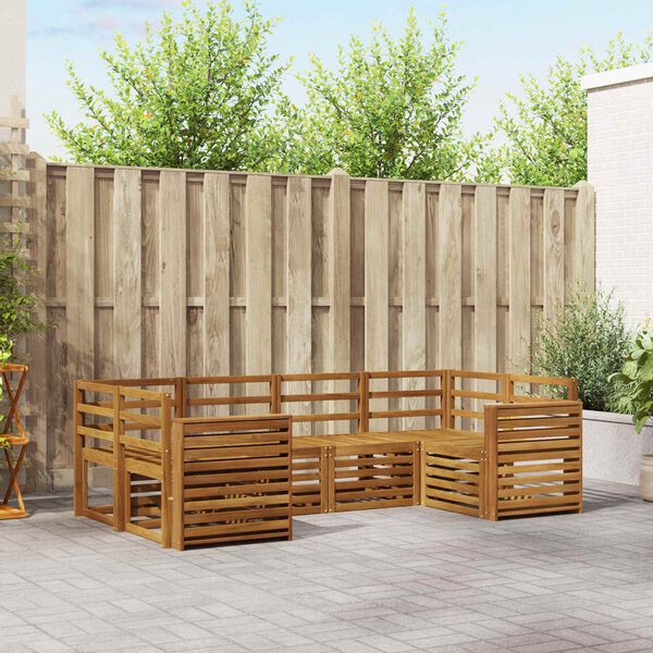 vidaXL Setovi sofa 6 pcs Prirodna Čvrsto drvo akacije